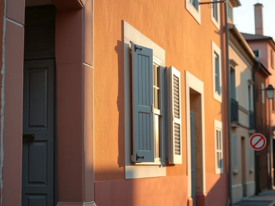 Façade toulousaine en brique rose fraîchement rénovée