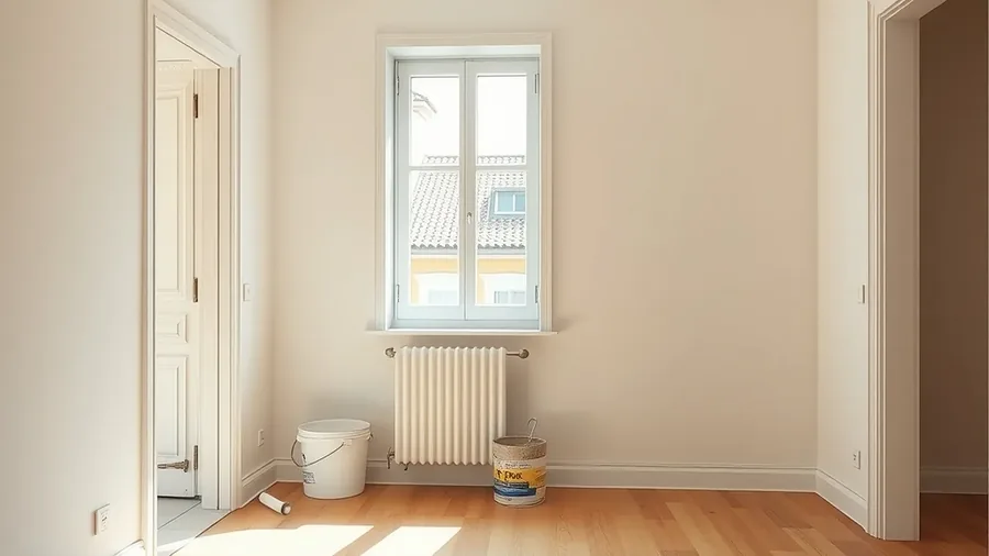 Appartement fraîchement repeint en blanc, prêt à être reloué à Toulouse