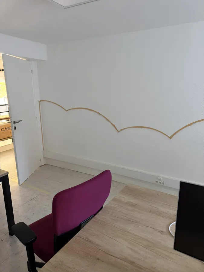 Peinture décorative d'un espace de coworking à Toulouse, photo 2